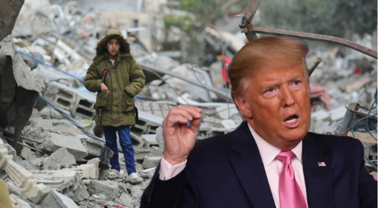 Gazze'deki Filistinli çocuklardan Trump'a cevap