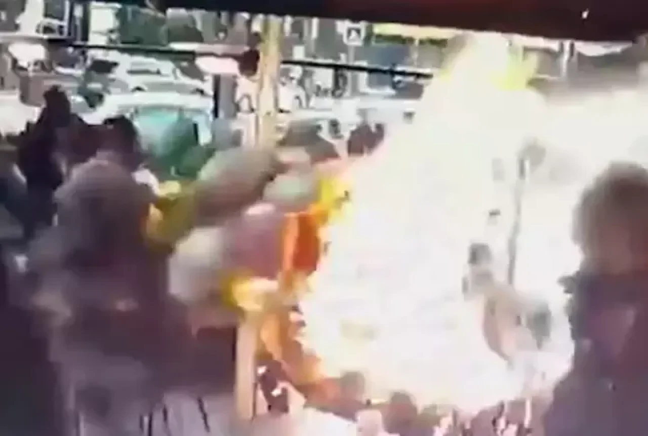 Kafede balon patlaması: Bir kişi yaralandı,  satıcı gözaltında!