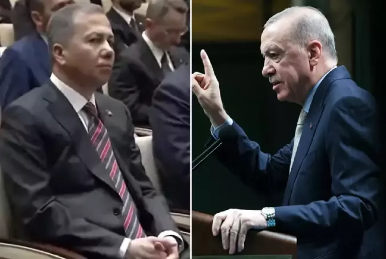 Cumhurbaşkanı Erdoğan CHP'yi topa tutarken Yerlikaya'nın verdiği tepki dikkat çekti