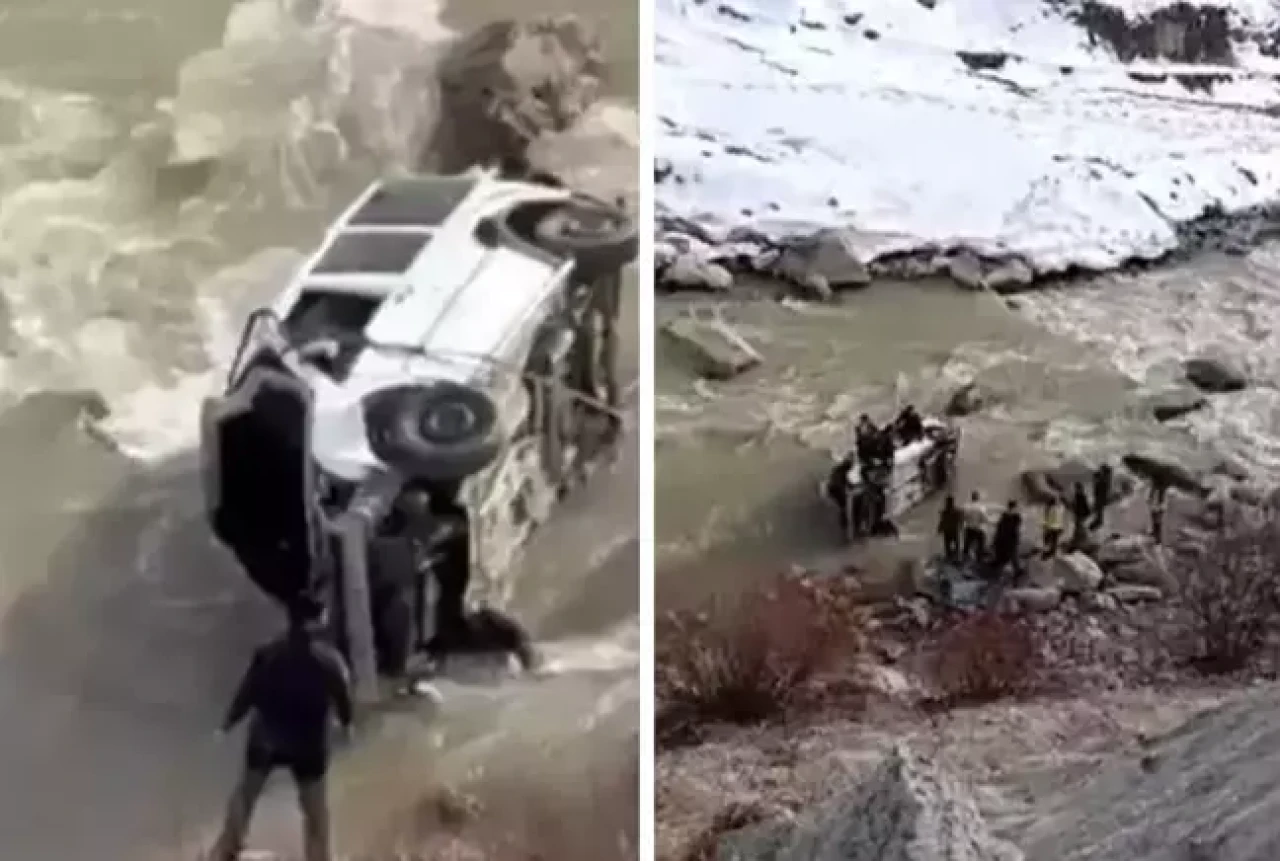 Hakkari’de Feci Kaza! Araç Zap Suyu'na uçtu