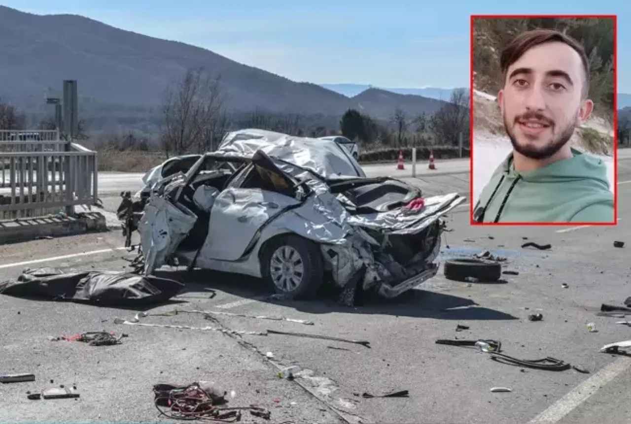 Feci kaza: Otomobil adeta  hurdaya döndü,  Sinan Dündar hayatını kaybetti!