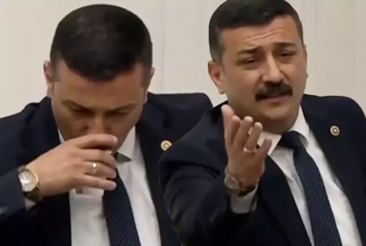 Meclis kürsüsünde su içen milletvekili,  "Oruç" uyarısı yapanlara kızdı