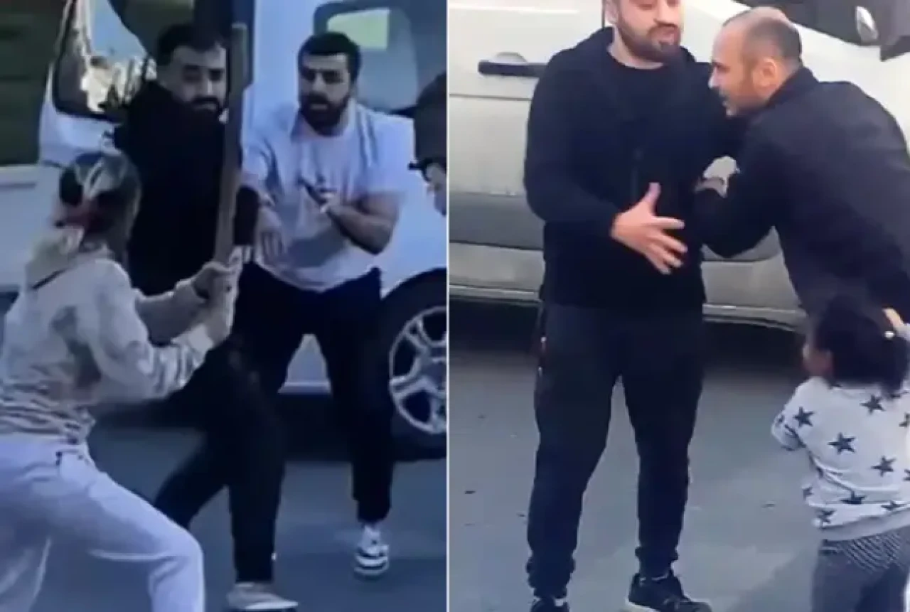 İstanbul’da trafikte kavga: Kadın ve çocuklar da dahil oldu!