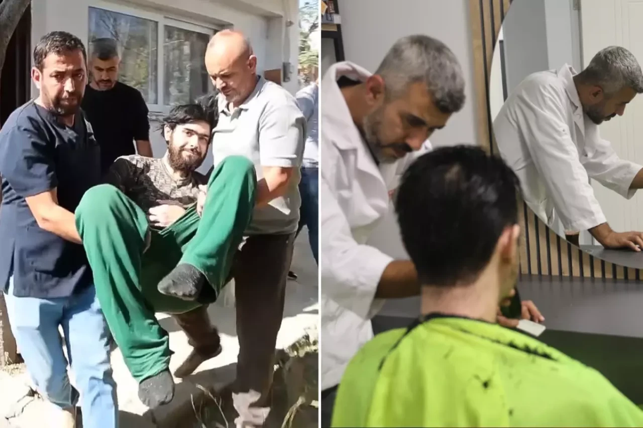 Türkiye'nin konuştuğu Barış 3 yıl sonra evden çıkarıldı, hamama götürüldü ve tıraş ettirildi: İşte son hali