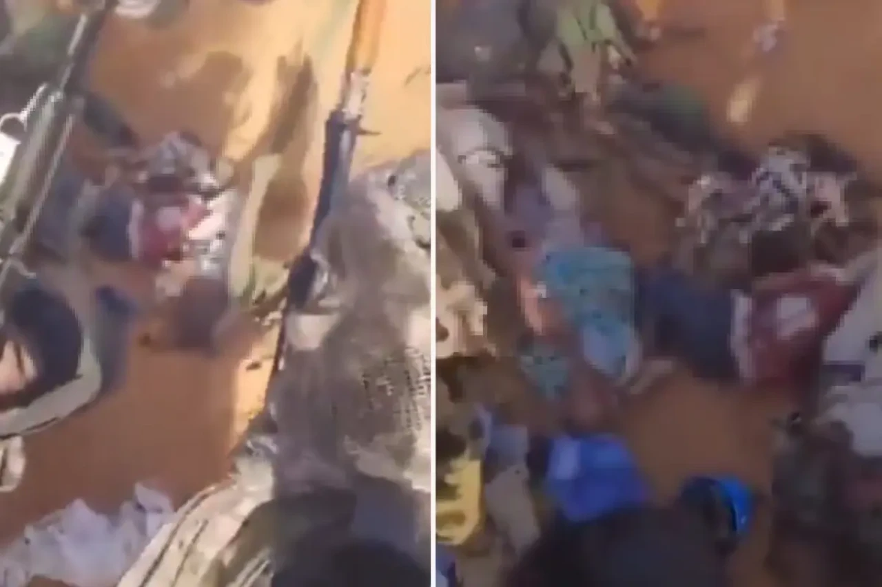 İç savaşın yaşandığı ülkeden katliam görüntüleri! Cesetler yan yana dizildi