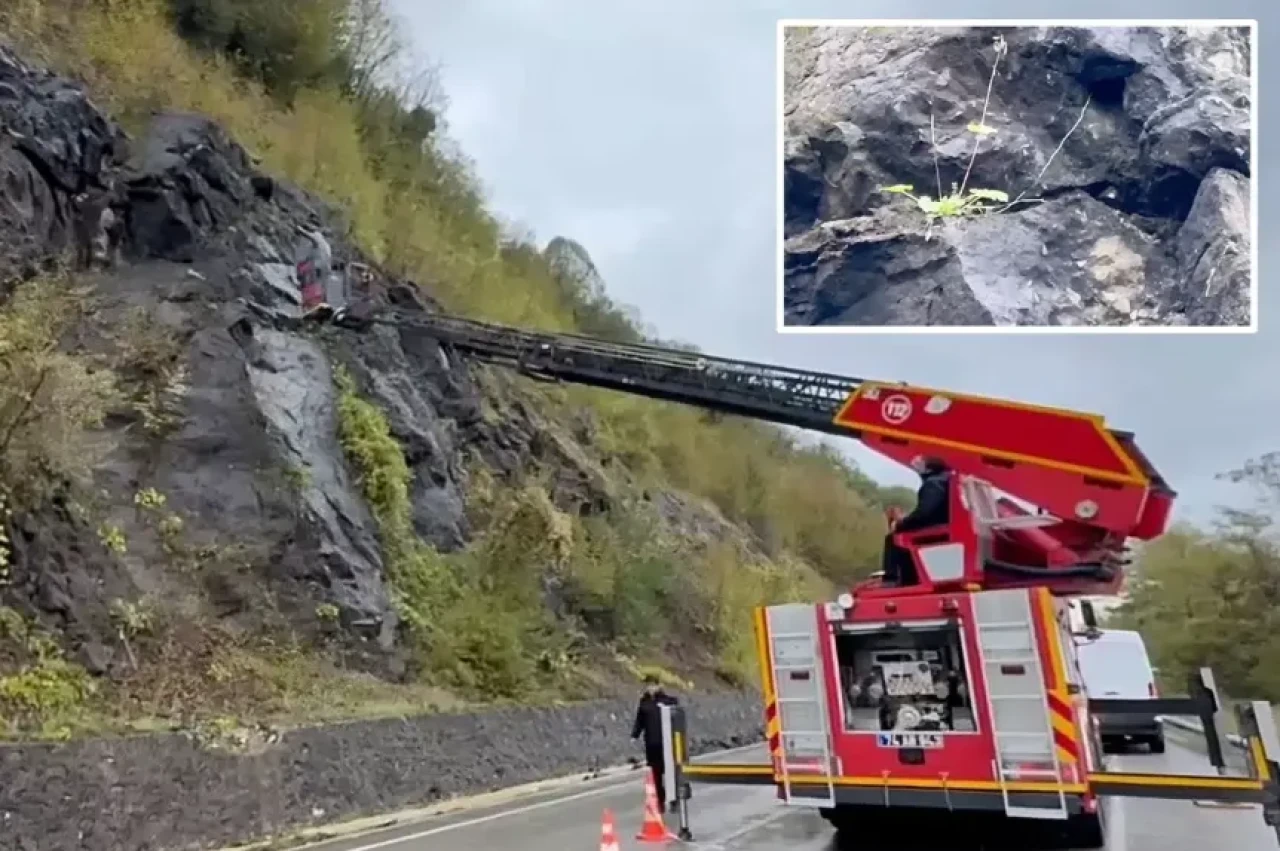 Amasra'da kablo paniği: Yol yeniden açıldı