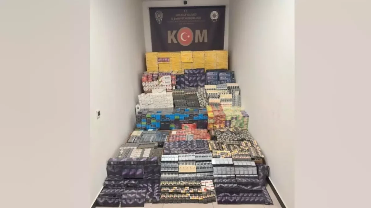 Kocaeli’de 4 milyon TL’lik kaçak sigara operasyonu