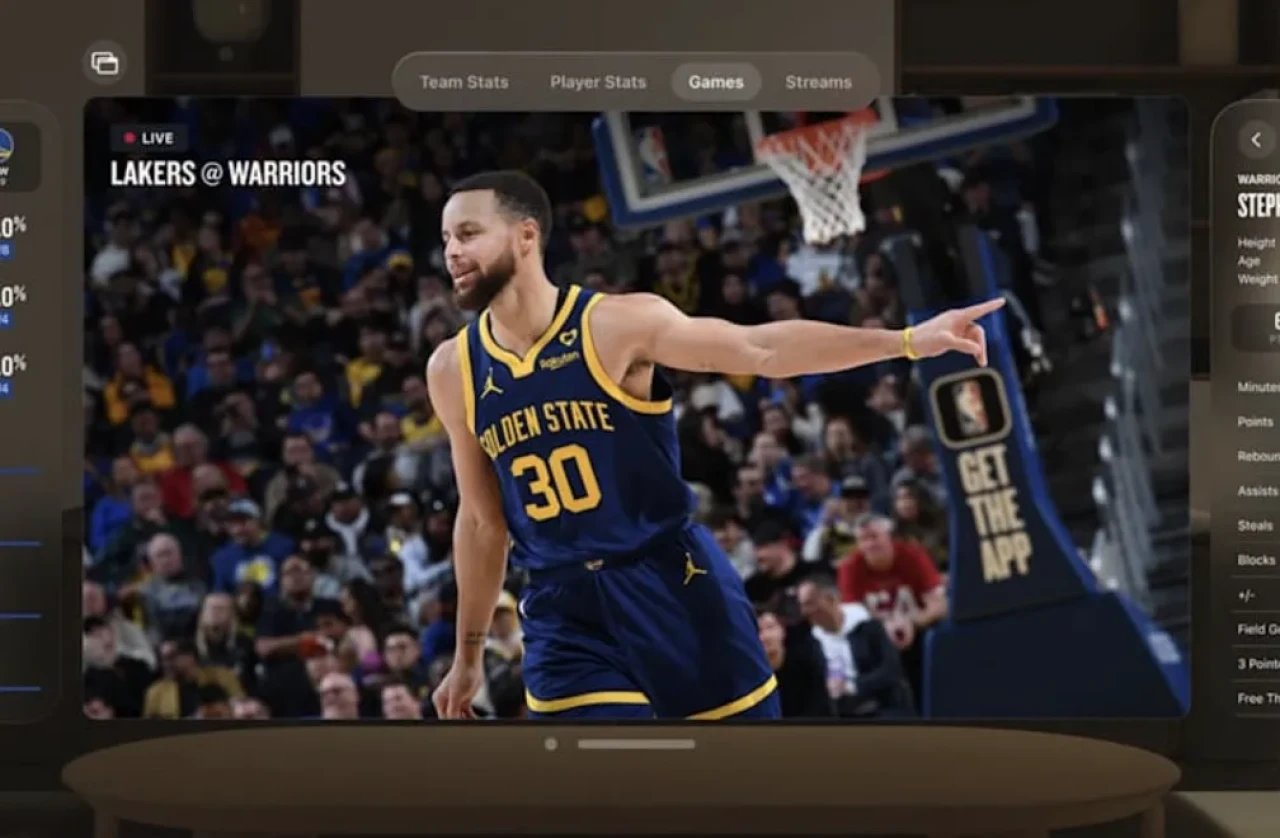 Apple Vision Pro'ya canlı NBA maçları getiriyor