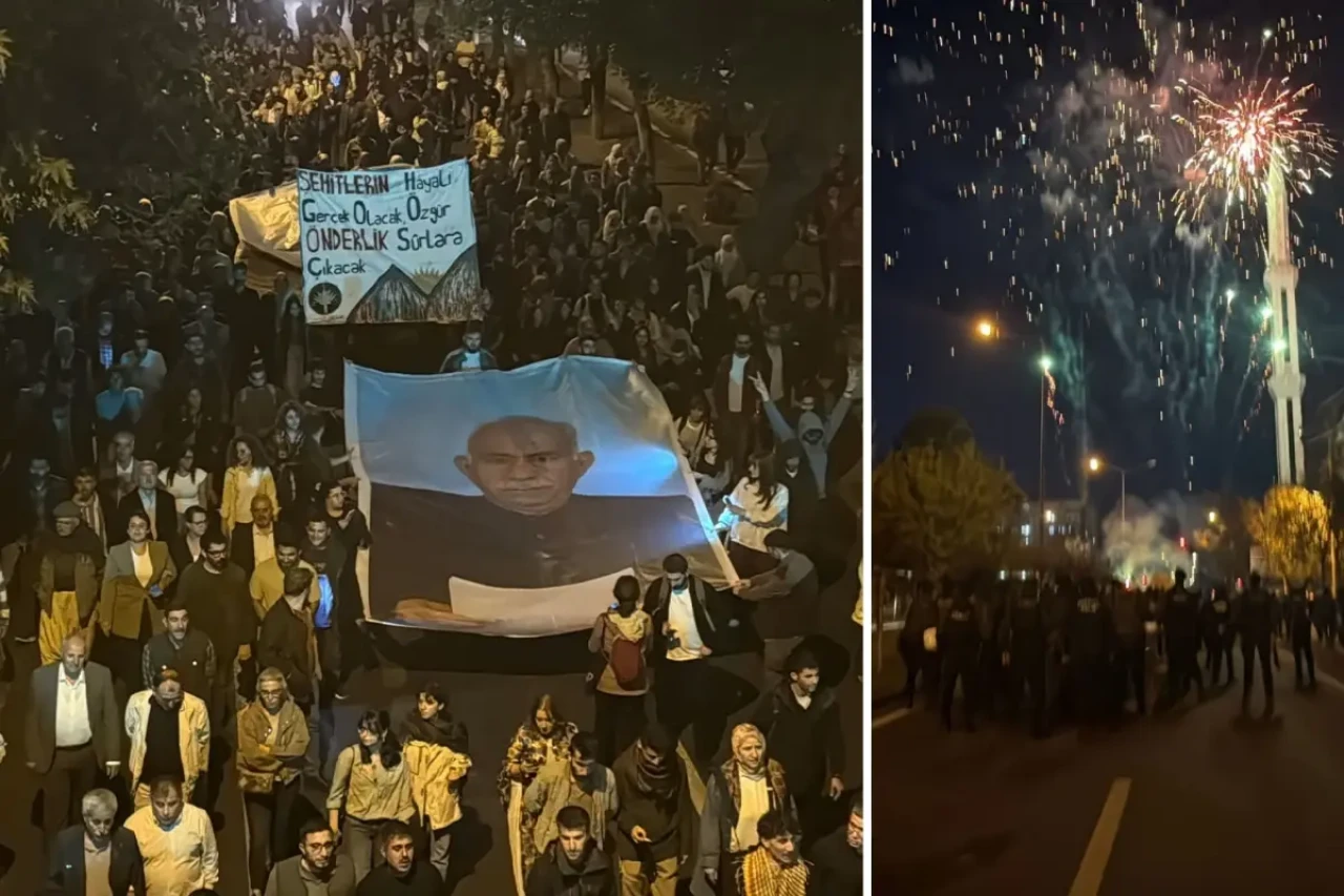 Diyarbakır'da "Öcalan'a özgürlük" yürüyüşüne biber gazlı müdahale