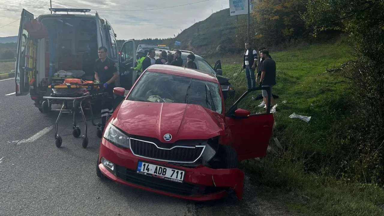 Bolu D-100 karayolunda kaza: 5 Kişi yaralandı