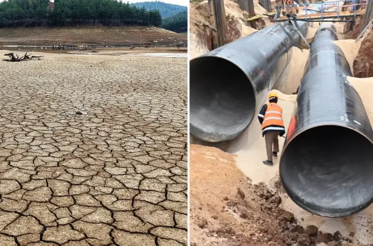 Bursa'da kuraklık alarmı! Barajdan şehre dev boru döşeniyor