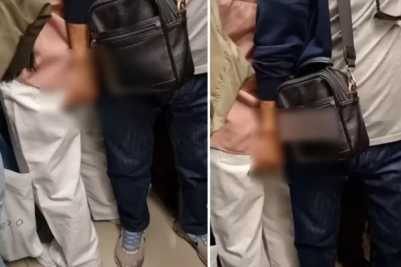 Metroda mide bulandıran anlar: Genç kızı taciz etti!