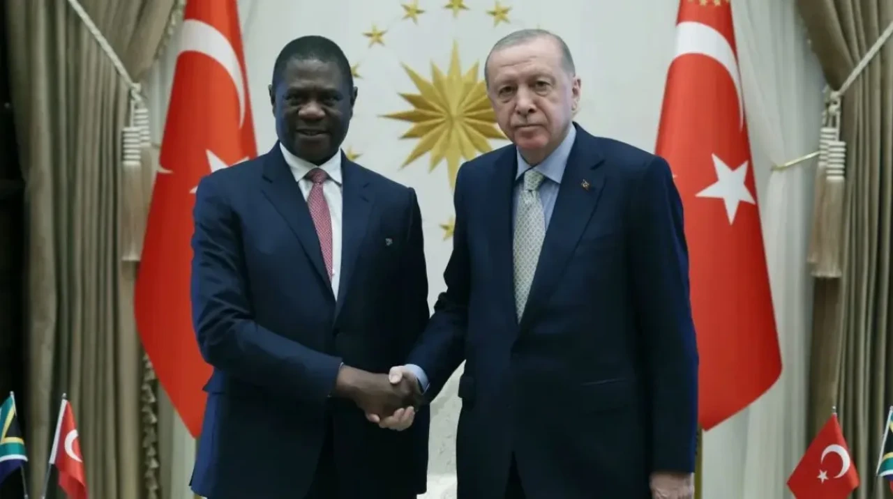 Cumhurbaşkanı Erdoğan, Güney Afrika Cumhurbaşkanı Yardımcısı'nı kabul etti