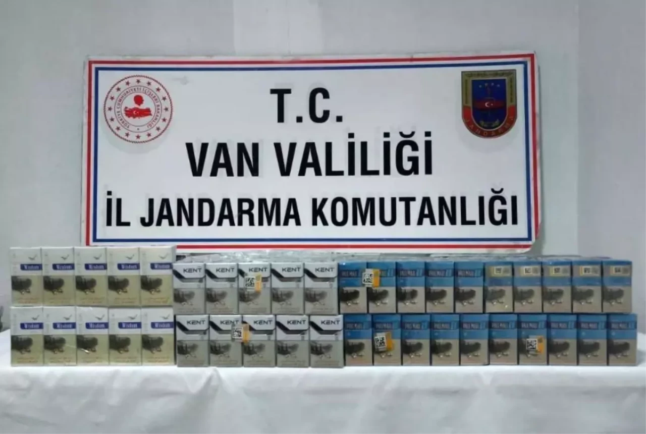 Van'da jandarmadan kaçak sigara operasyonu: 2.940 paket ele geçirildi