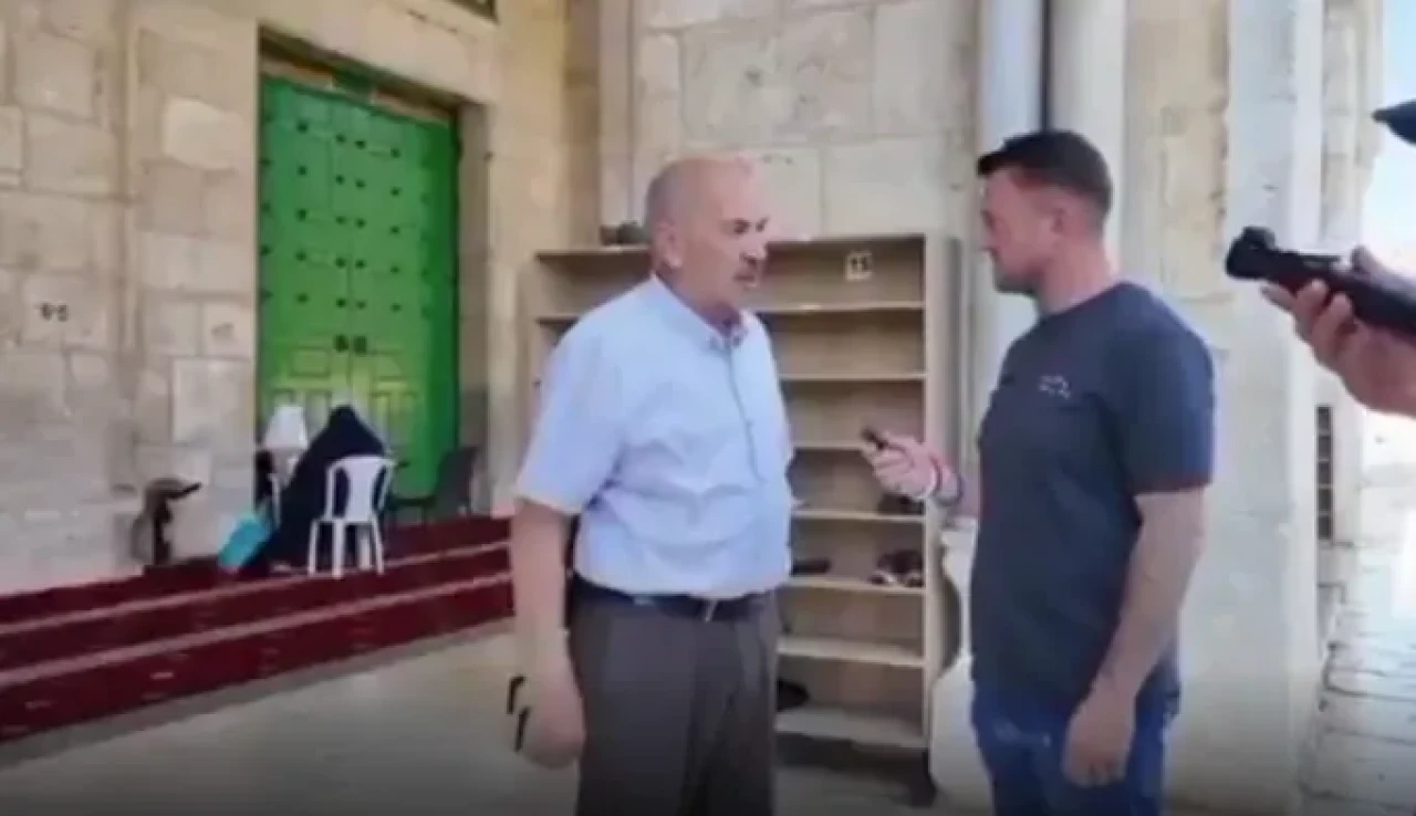 İslam karşıtı söylemleriyle tanıyordu! Müslümanın diyerek Mescid-i Aksa'ya girmeye çalıştı