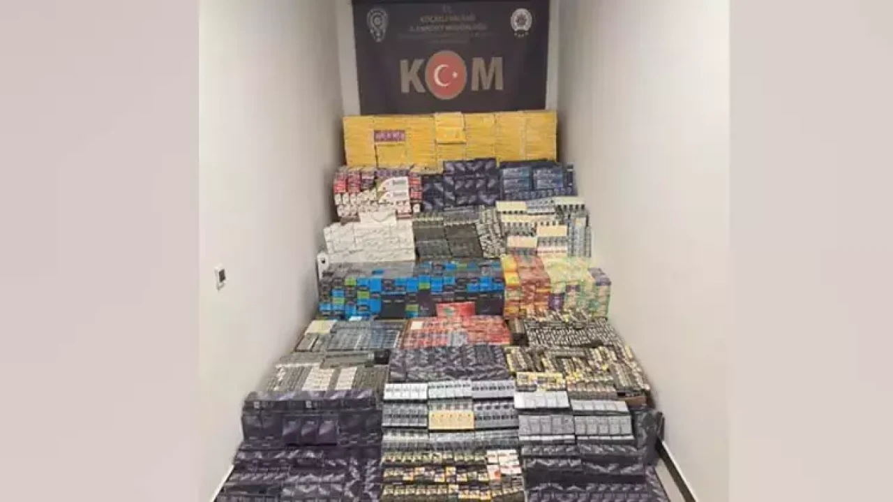 Kocaeli’de rekor kaçak sigara operasyonu: 49 bin 750 paket kaçak sigara ele geçirildi