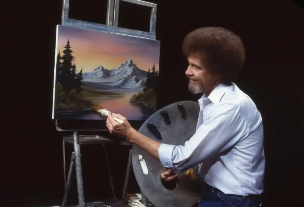 Bob Ross’un 30 tablosu kamu yayıncılarına destek için açık artırmaya çıkıyor