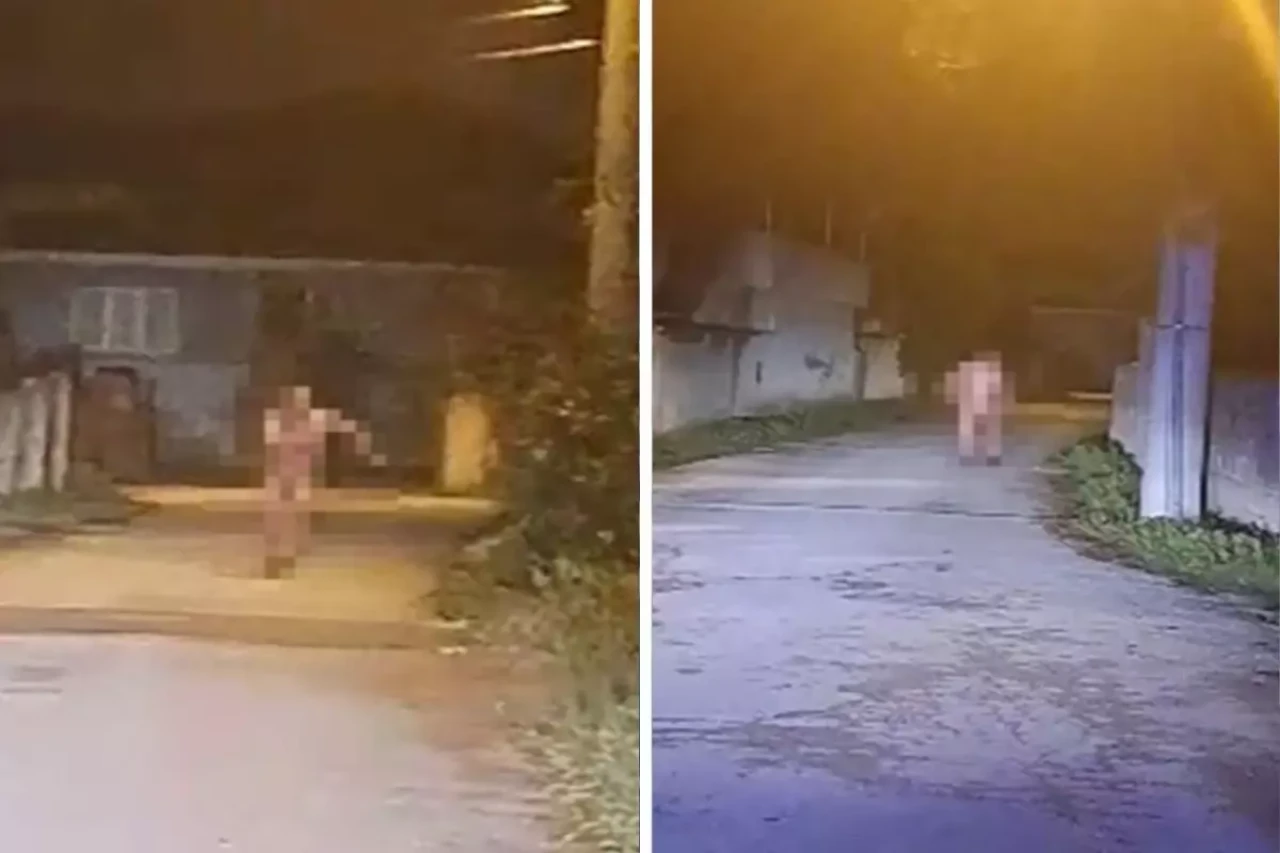 Düzce'de akılalmaz anlar: Dilenci çırılçıplak soyunup kaçtı