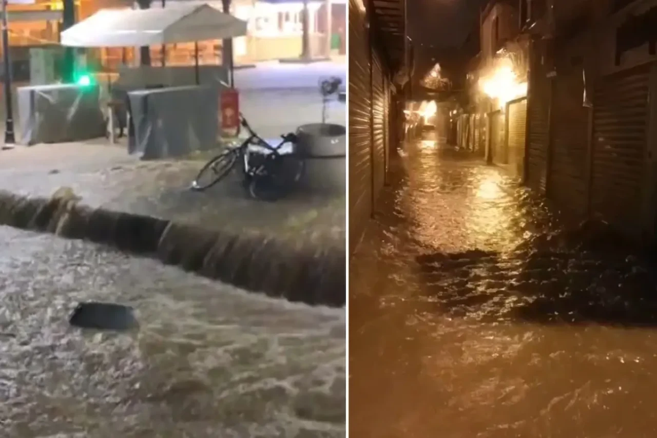 Sarı Kod Uyarısı Sonrası Şehirde Deniz ve Kara Kesişti, Tarihi Çarşı Su Altında Kaldı