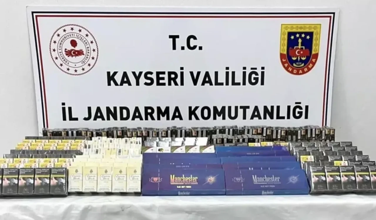 Kayseri’de 500 paket kaçak sigara ele geçirildi