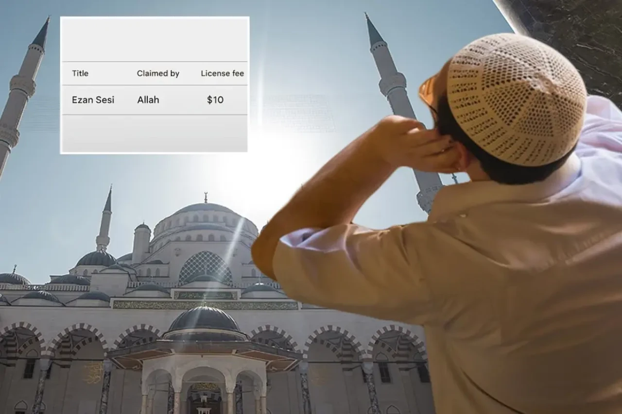 “Allah” adlı hesabın ezan sesine telif verdiği iddiası sosyal medyayı karıştırdı