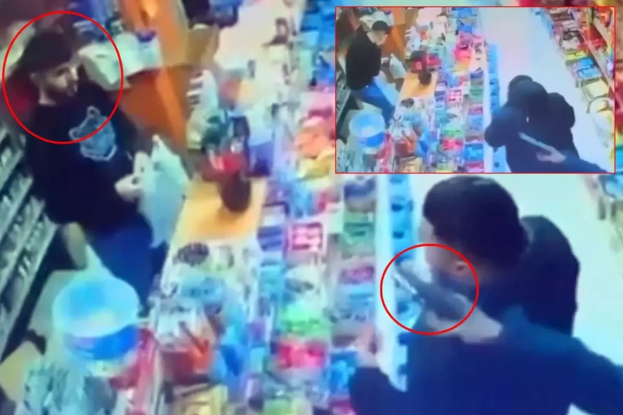 Babasının gözü önünde oğlunu vurdu! Kan donduran anlar kamerada