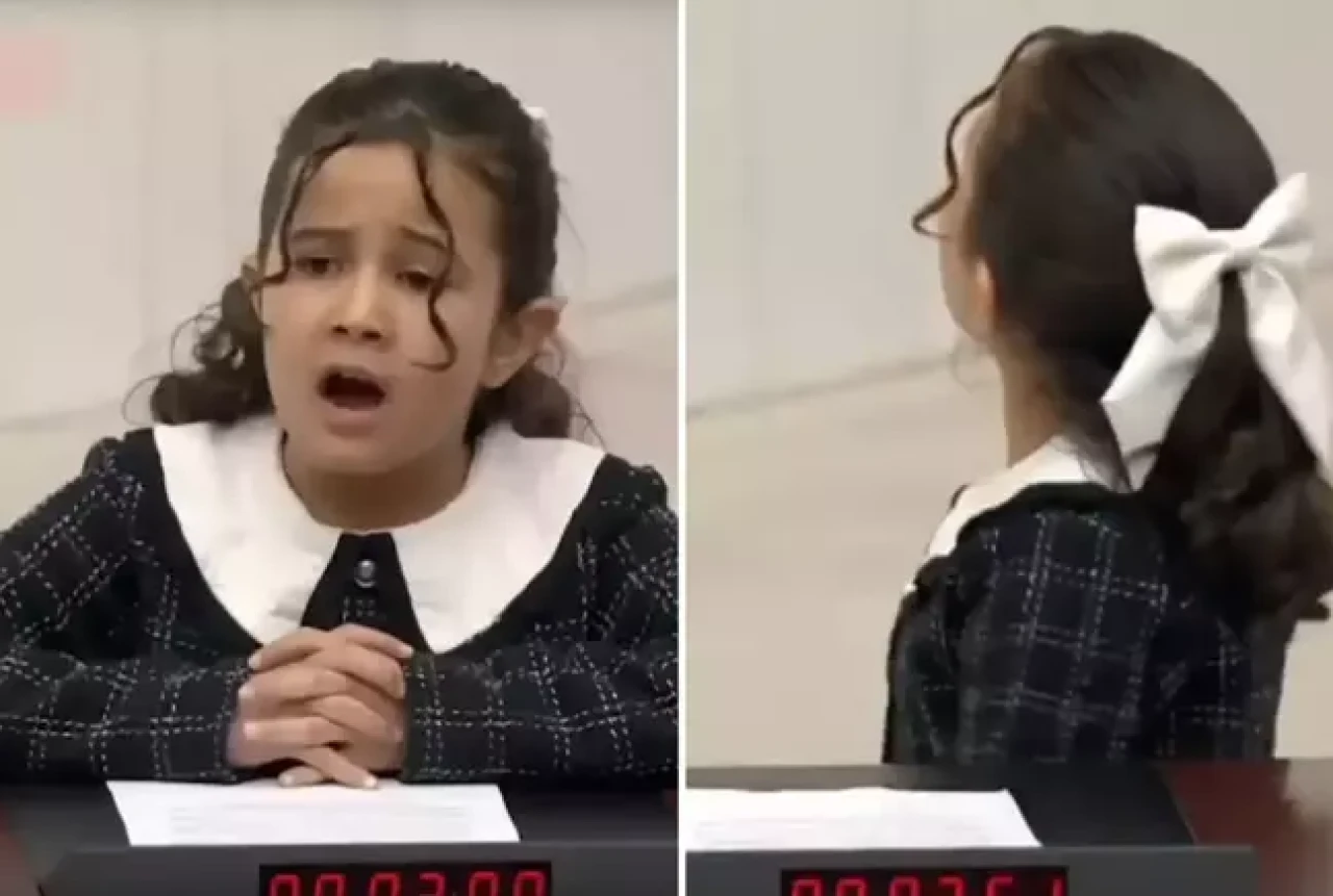 TBMM oturumuna küçük kız çocuğunun sözleri damga vurdu