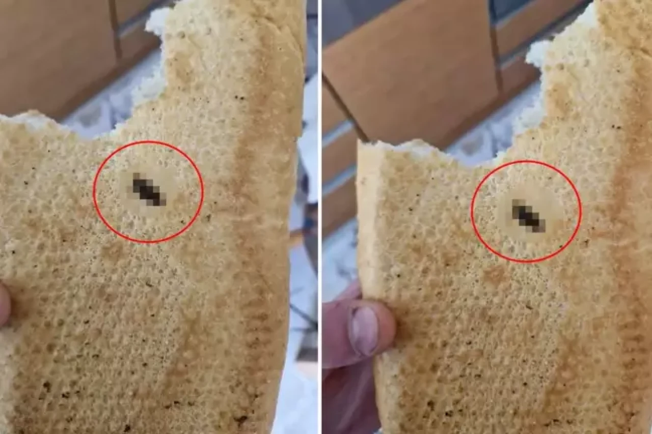 Vatandaşa satılan ekmeğin içinden çıkana bakın! Kontrol etmese yiyecekti