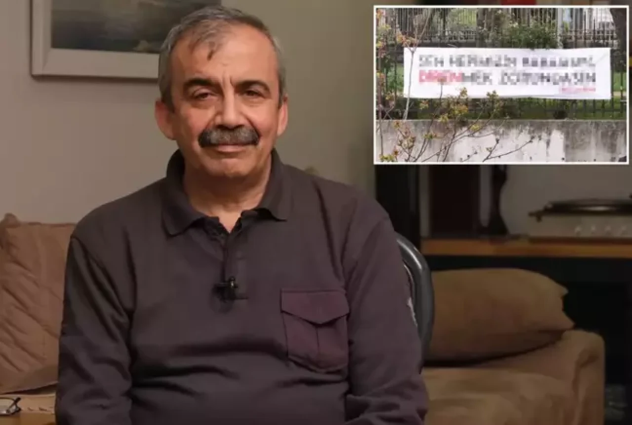 Sırrı Süreyya Önder'in kaldığı hastanenin karşısına asılan afişler dikkat çekti