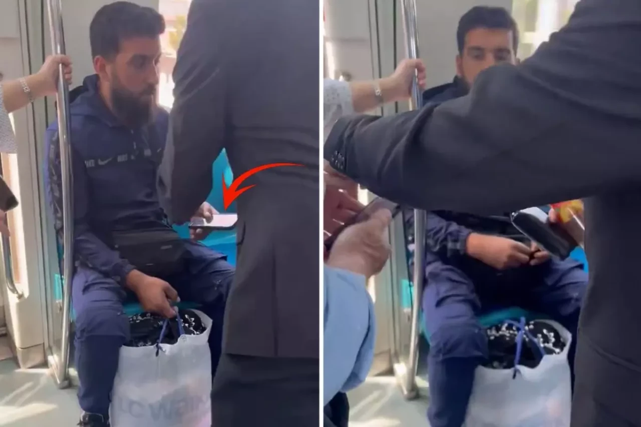 Marmaray sapığı! Yaptığı rezilliği diğer yolcular fark etti