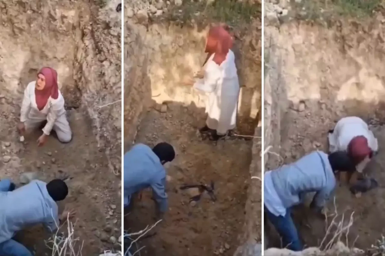 Görüntü Türkiye'den! Hastalıktan ve kuduzdan ölen köpeklerin mezarlarını açmaya kalktılar