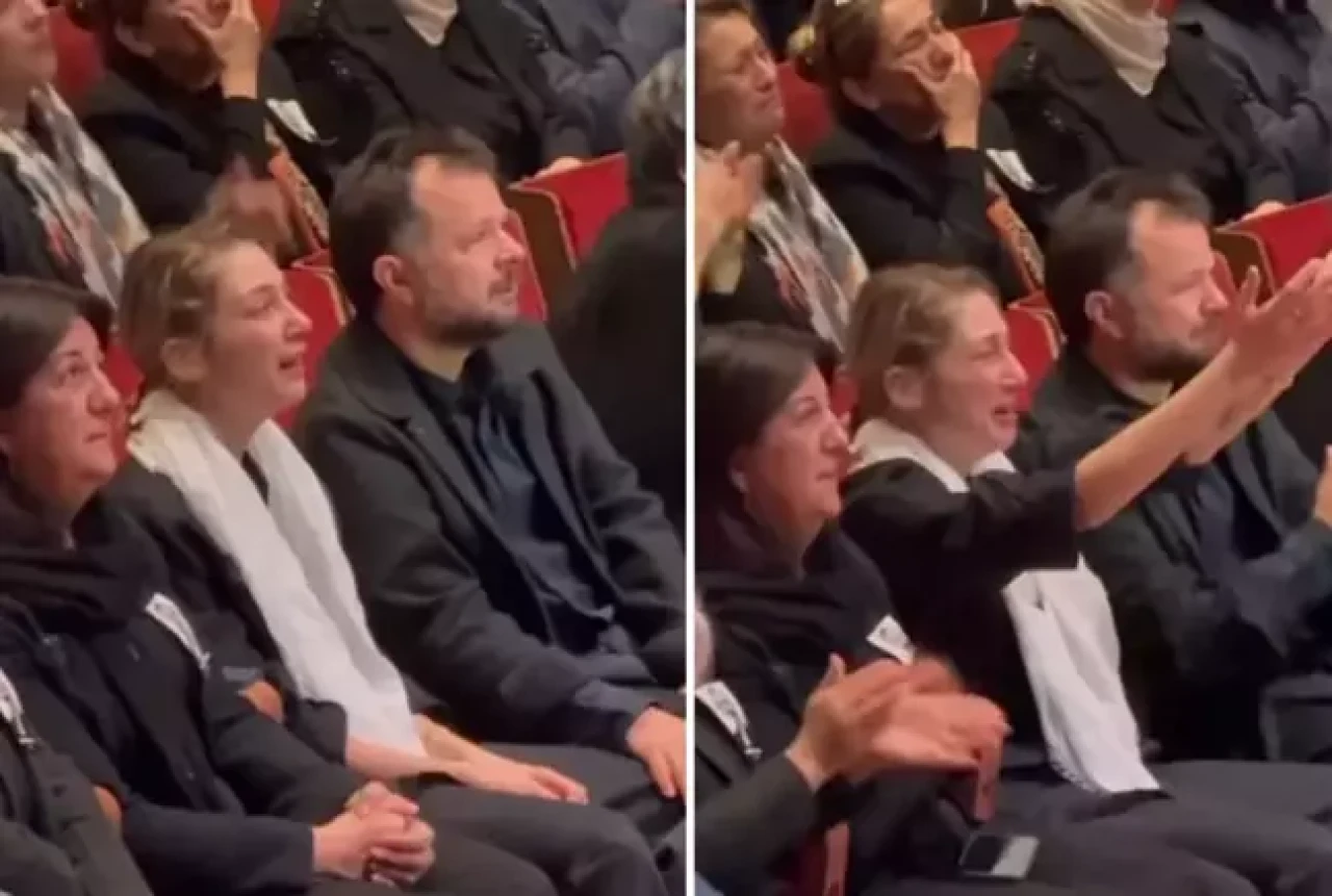 Önder'in kızı ekranda babasını görünce gözyaşlarına boğuldu