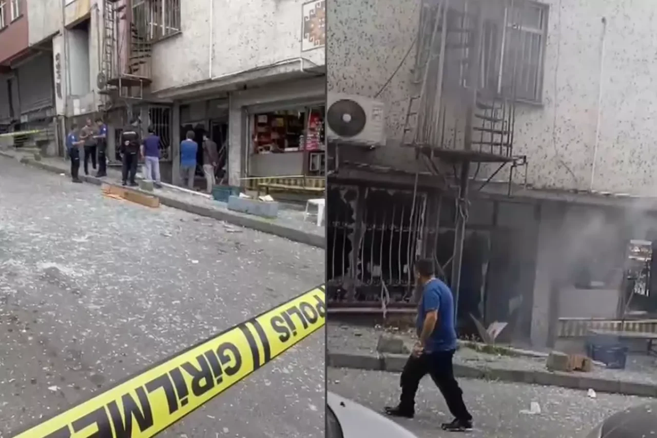 Güngören'de büfede patlama! Sokak savaş alanına döndü