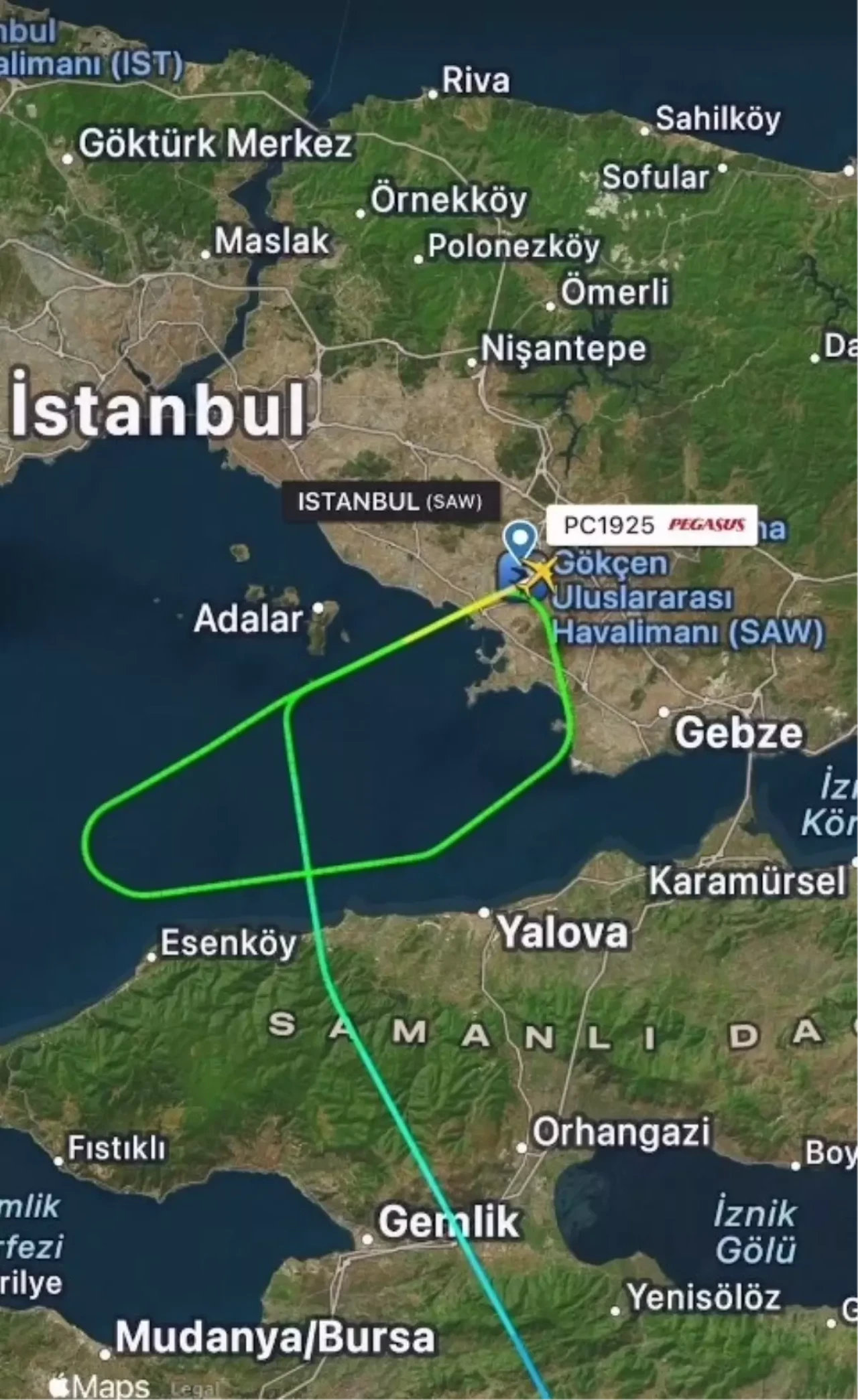 Sabiha Gökçen Havalimanı'nda sürpriz misafir! Uçak pisti pas geçti