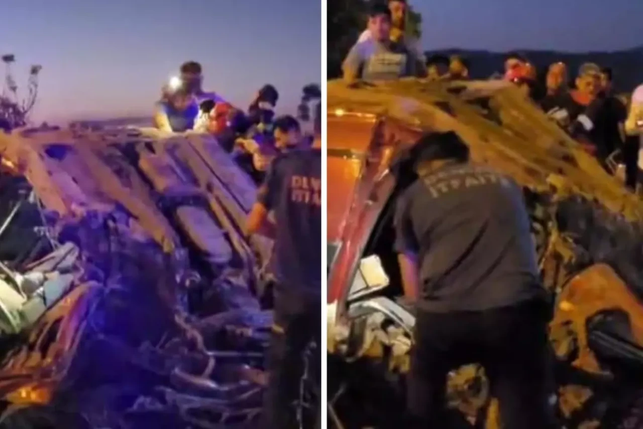 Aşırı hız yaptı, aracı hurdaya döndü! Sürücü ağır yaralı