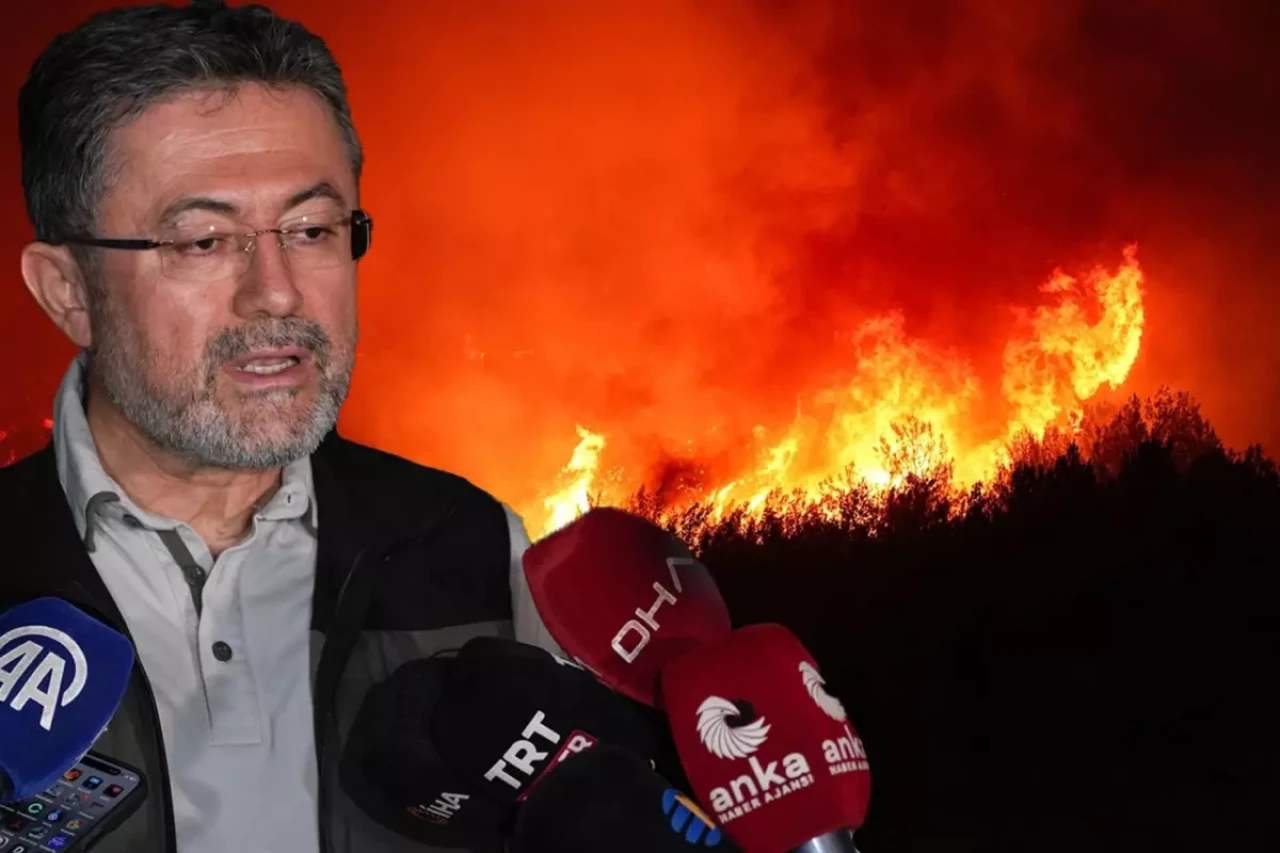 Bakan Yumaklı: “1 ayda 1450’den fazla yangına müdahale ettik”