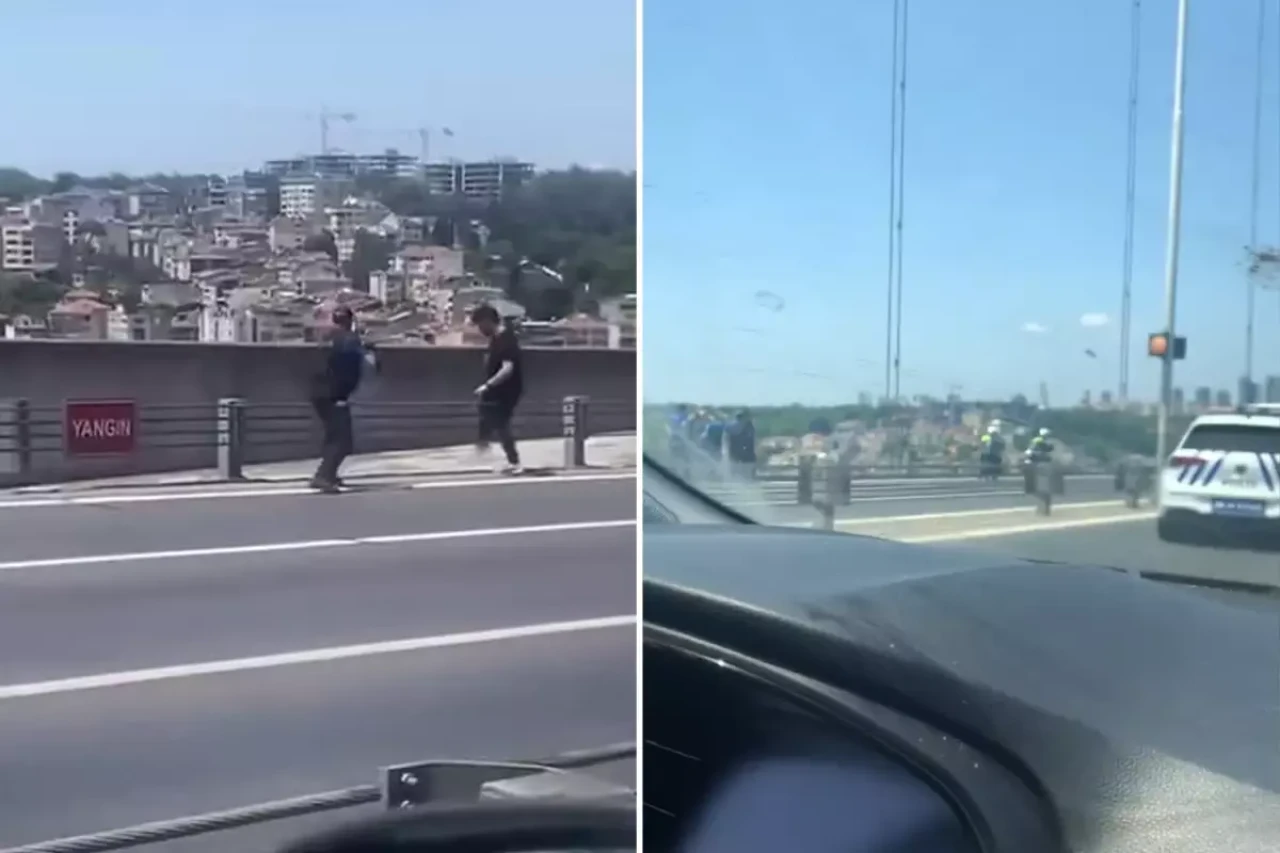 15 Temmuz Şehitler Köprüsü'nde elinde silahla intihara kalkıştı