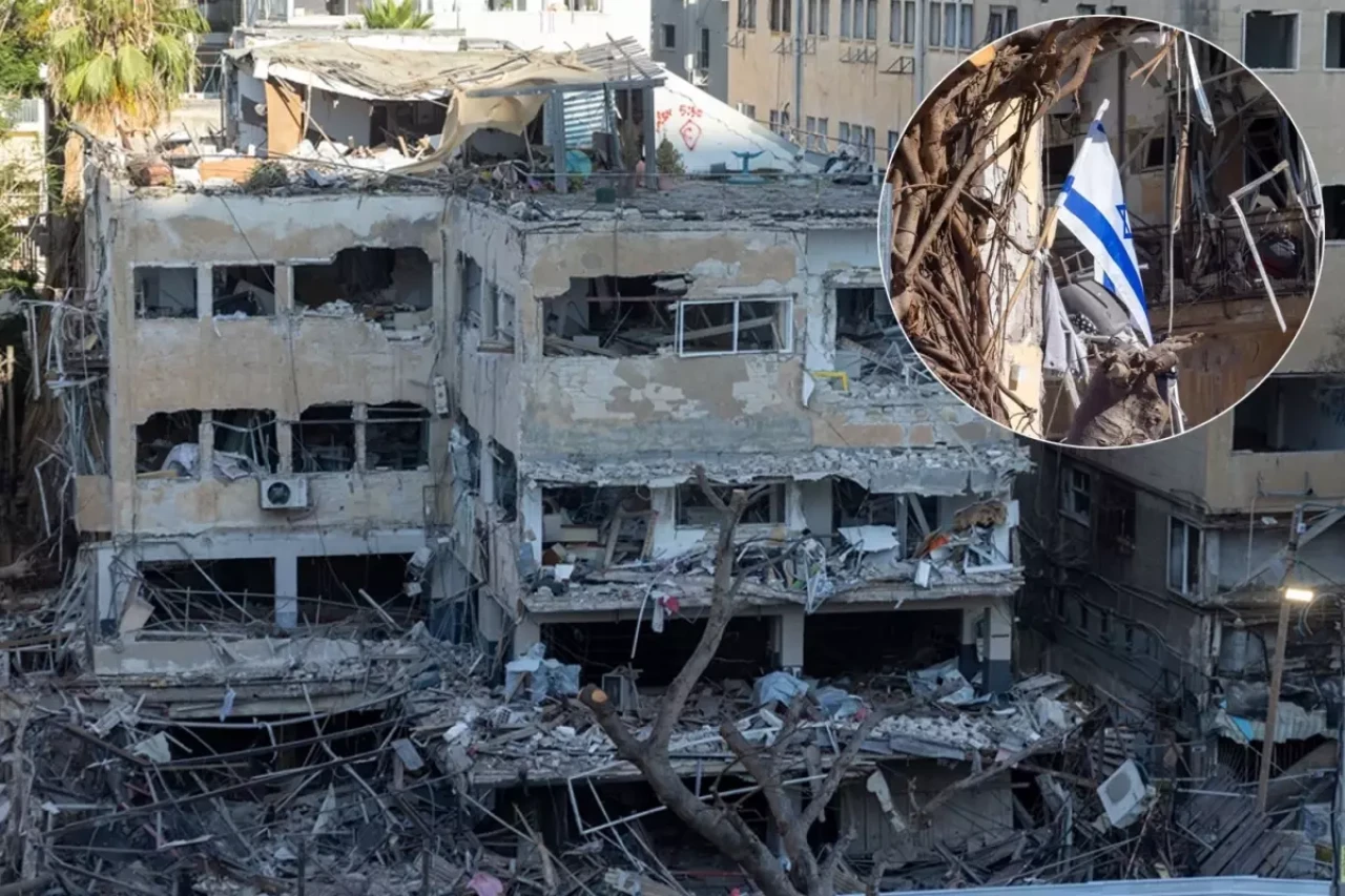 İran'ın vurduğu Tel Aviv'de büyük yıkım