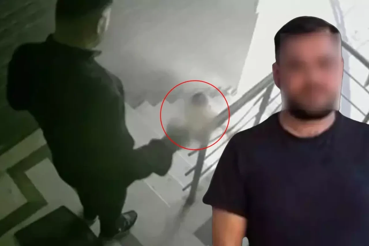 Kızını tekmeleyen baba gözaltında: Babadan skandal ifade