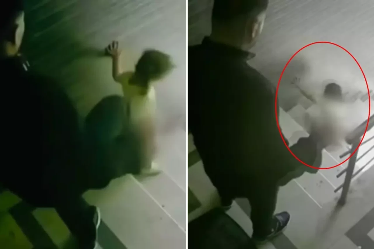 Evladına merdivende tekme atan baba suç makinesi çıktı