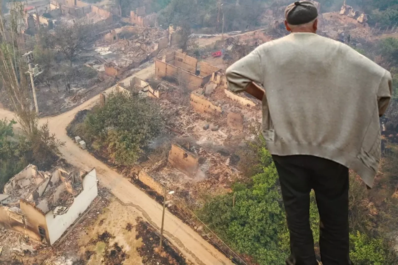Sakarya'dan Bilecik'e sıçrayan yangında köy kül oldu, görüntüler korkunç