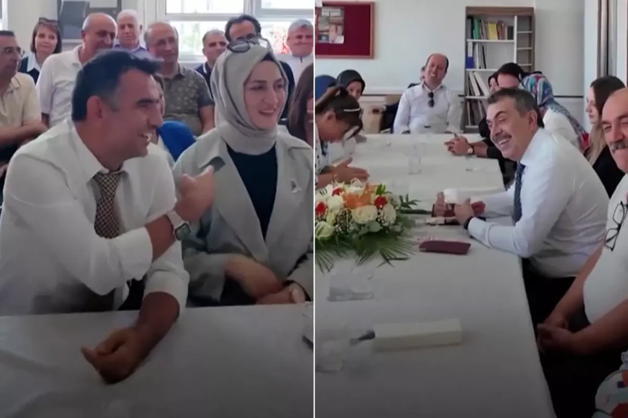 Bakan Tekin, öğretmen çiftin kaç çocuğu olduğunu duyunca şaşırdı! Hemen talimat verdi