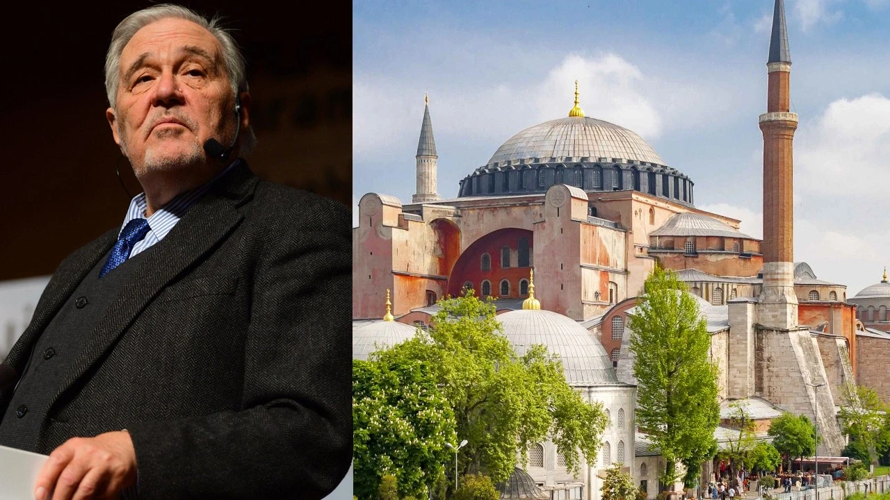 Ayasofya'ya girmeyin çökecek! İlber Ortaylı namaz için Sultanahmet Camii'ne gidin dedi