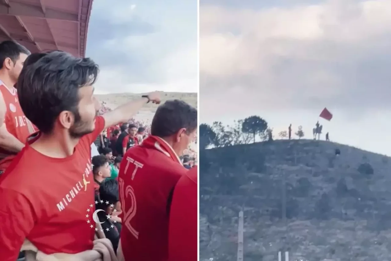 İran ligindeki Türk takımının stadında çekilen görüntü tüyleri diken diken etti