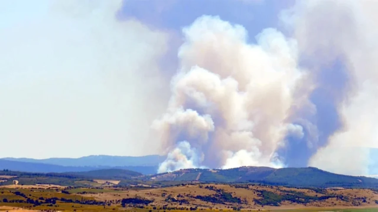 Edirne'de orman yangını: Arazöz devrildi, 4 yaralı!