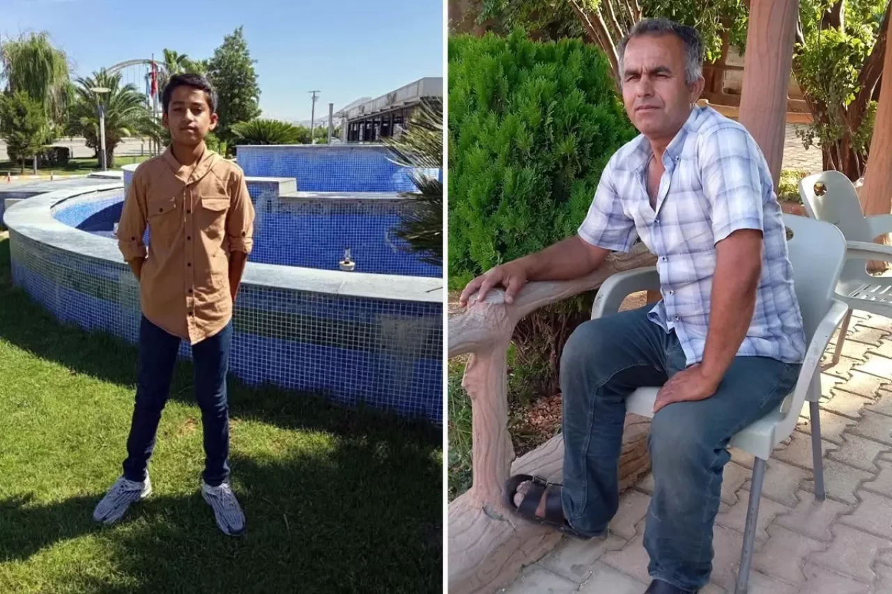 Devrildikten sonra alev alan tırda baba ve oğlu can verdi