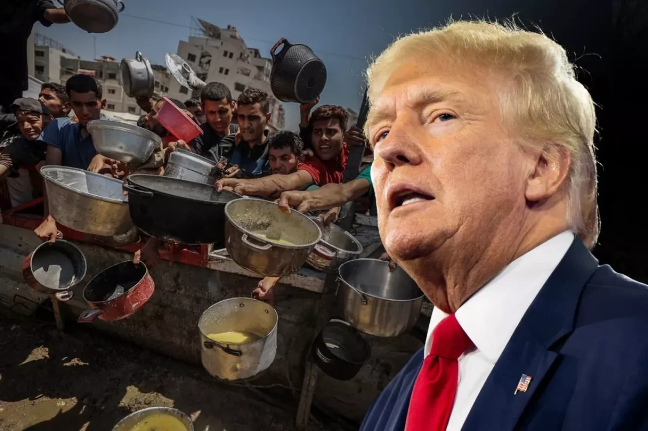 Trump'tan Gazze'deki açlık görüntülerine ilişkin garip yorum!