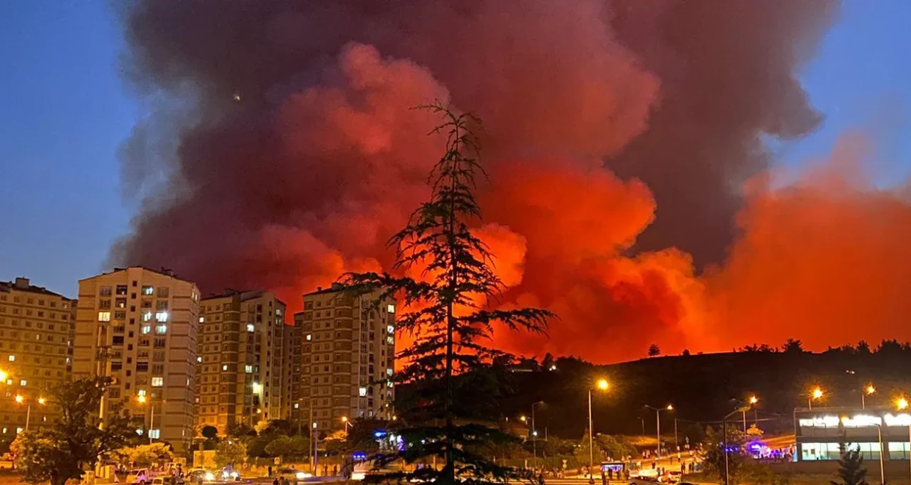 Yangın şimdi de Bursa' da alevler mahallelere yaklaştı, tahliyeler başladı!