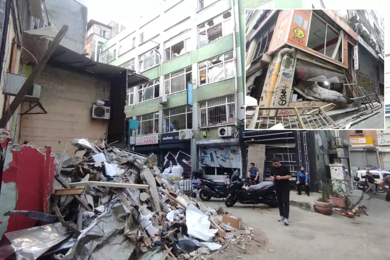 Beyoğlu'nda patlamanın yarattığı hasar gün ağarınca ortaya çıktı