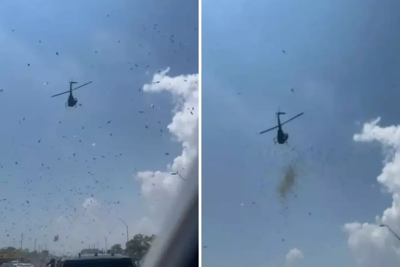 Ölen adamın vasiyeti şaşırttı! Cenazesinde helikopterden para yağdırıldı